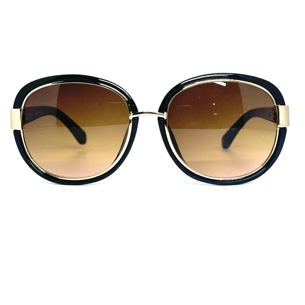BCBGMAXAZRIA B839 Black Fade Brown Lens Sunglasses Frames H13485‎